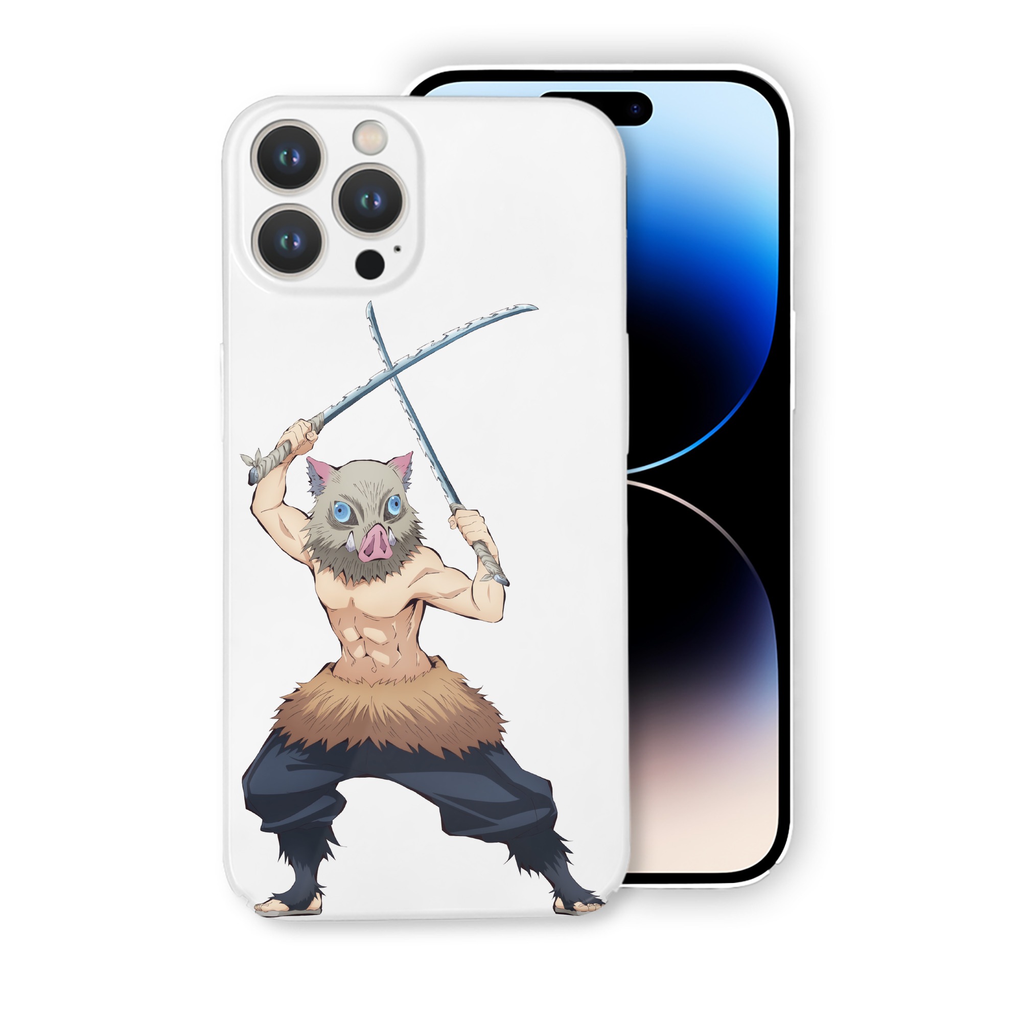 （画像用） 鬼滅の刃（きめつのやいば）嘴平 伊之助／はしびら いのすけ Hashibira Inosuke 【iPhone 14シリーズ対応】ハードケース